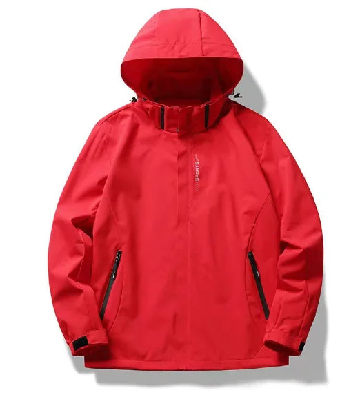 Men's Waterproof Rain Jacket Lightweight Outer Hooded Outdoor Raincoat Hiking Windproof Jacket Climbing Outdoor Jackets